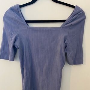 & Other Stories lavender square neck top